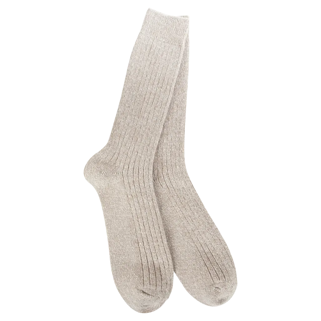 Metro Cotton Ragg Light Weight Crew-Mushroom