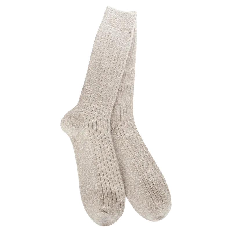 Metro Cotton Ragg Light Weight Crew-Mushroom