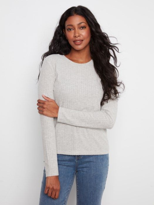 Long Sleeve Crew Neck Top
