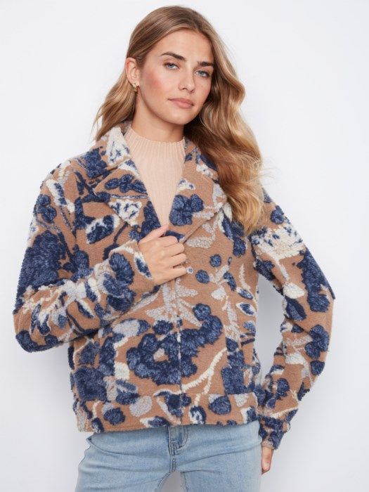 Sherpa Knit Short Coat