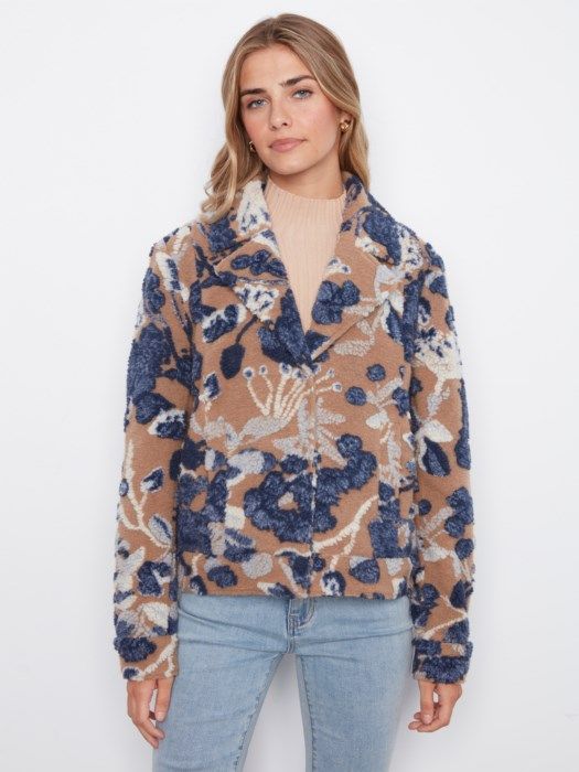Sherpa Knit Short Coat