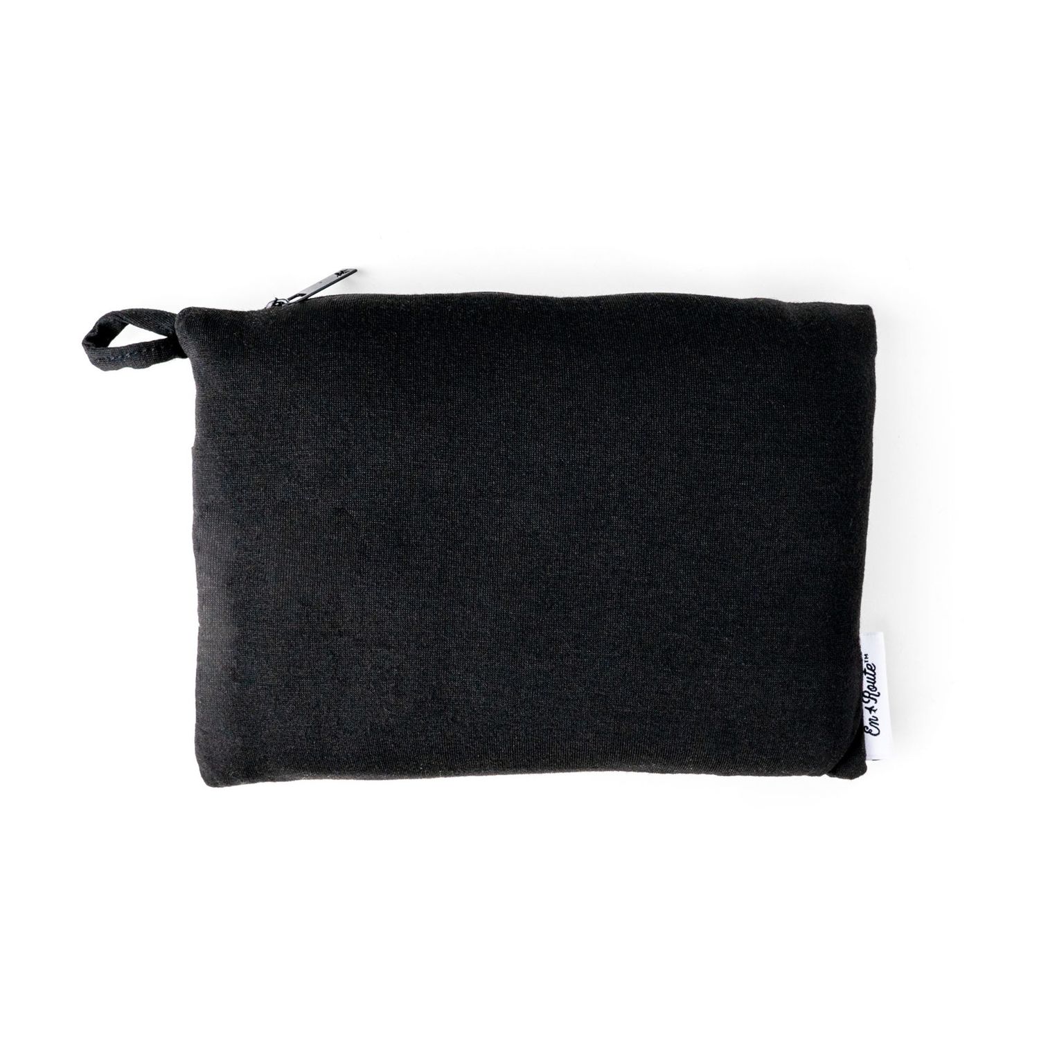 Packable Travel Blanket, Color: BLACK