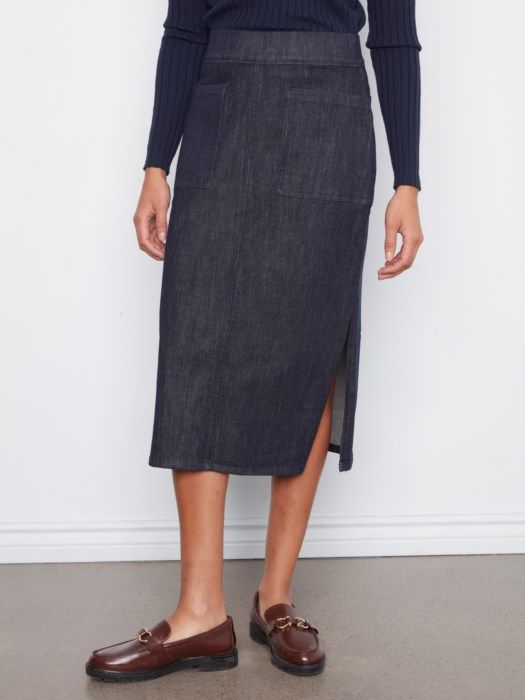 Pull-on Midi Skirt