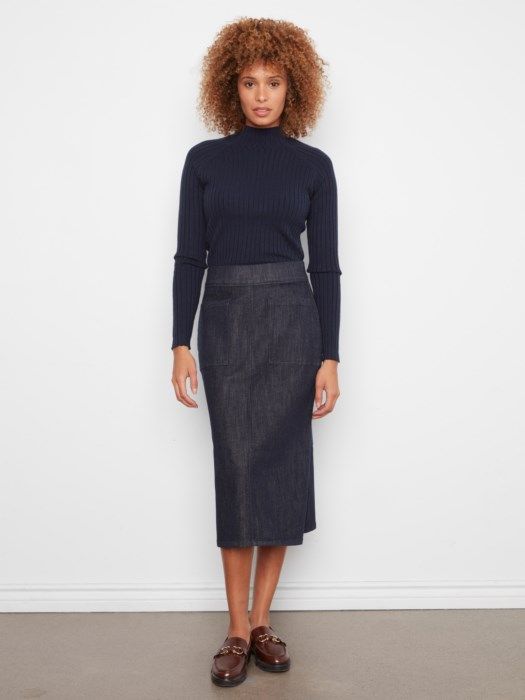 Pull-on Midi Skirt