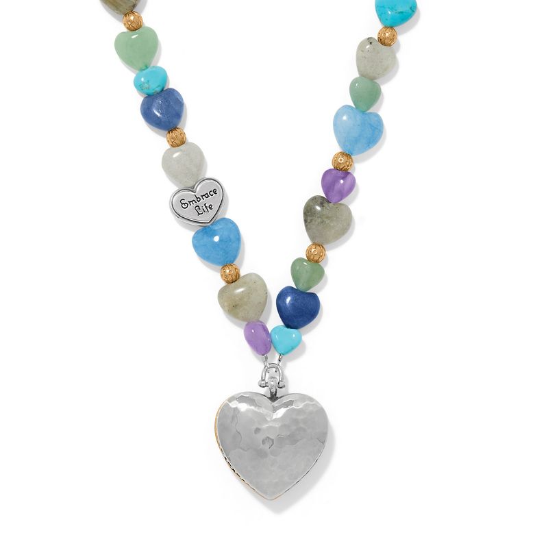 One Heart Multi Heart Beaded Necklace