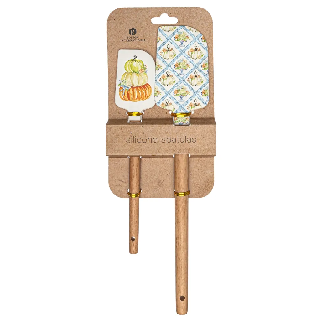 Fall Hydrangea Silicone Spatula Set of 2 Rosanne Beck Autumn