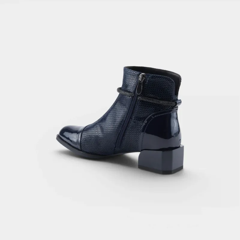Shelbi Boots-Navy