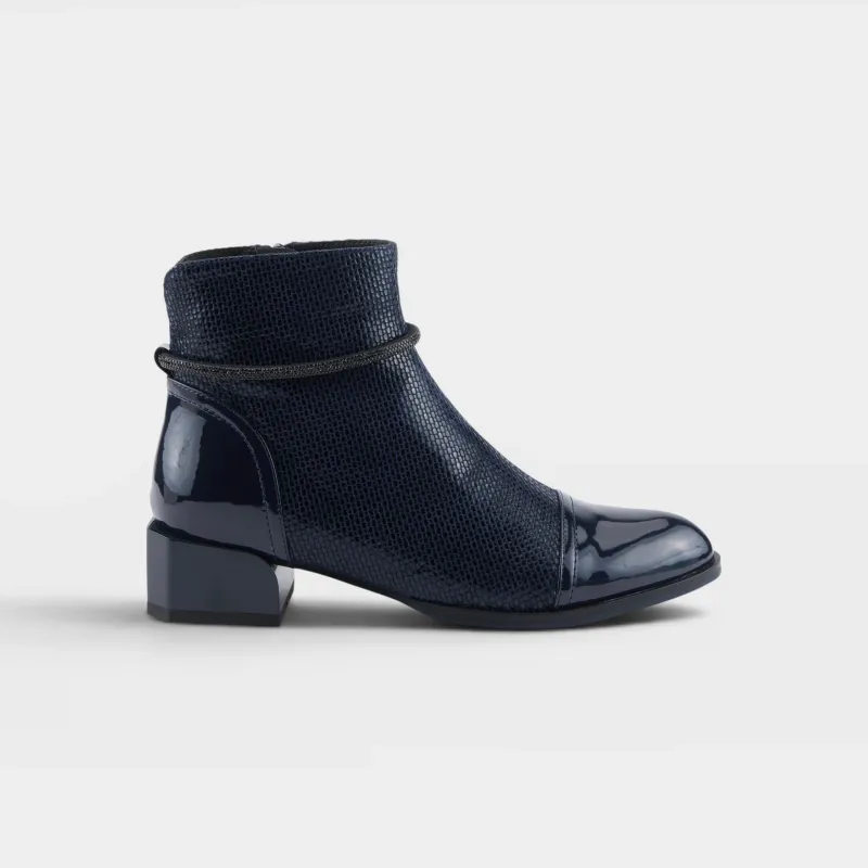 Shelbi Boots-Navy