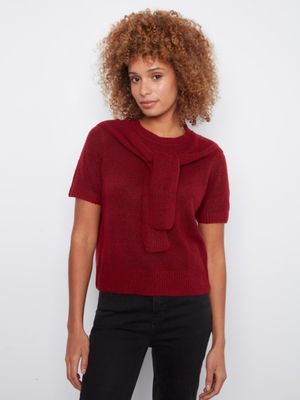 Combined Sleeve Detail Sweater