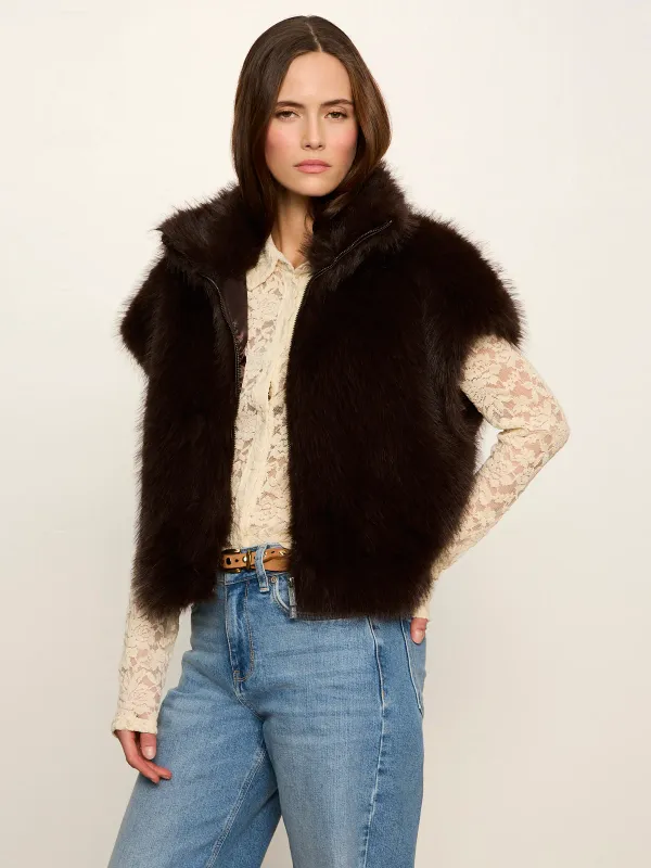 Silky Fur Vest