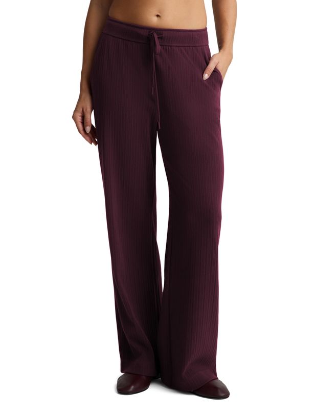 Breathe Easy Ribbed Wide Leg Pant