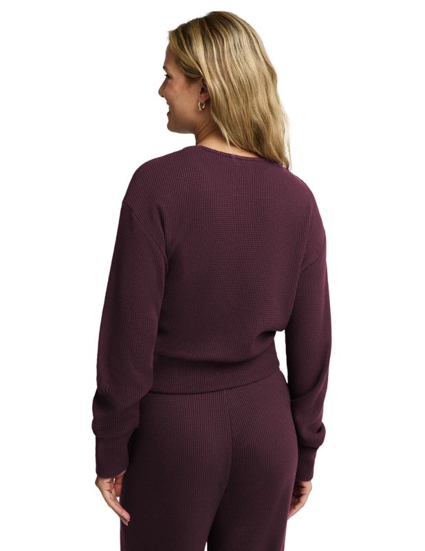 Rest Day Waffle Wrap Pullover