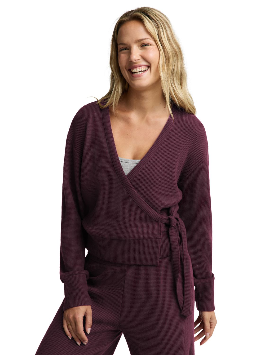 Rest Day Waffle Wrap Pullover