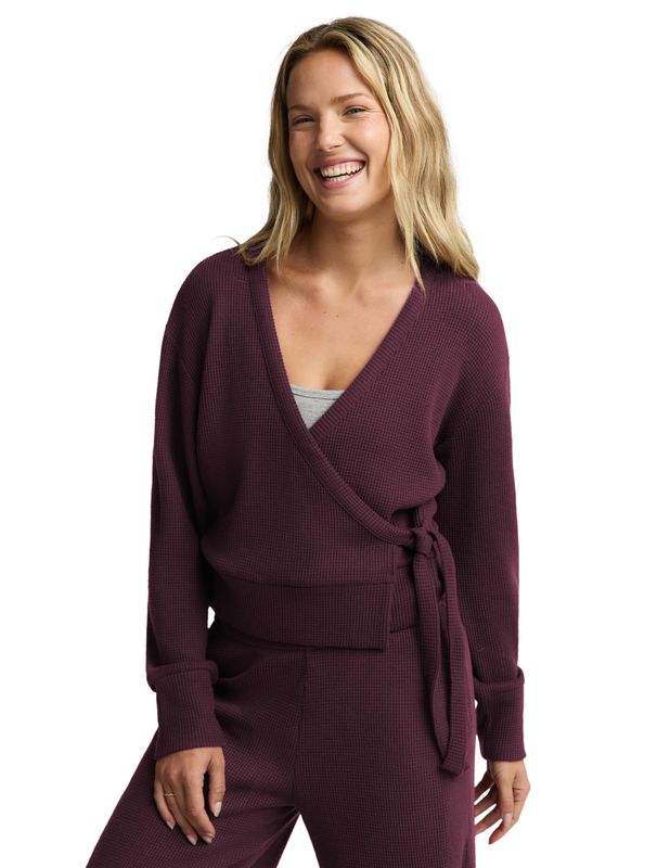 Rest Day Waffle Wrap Pullover