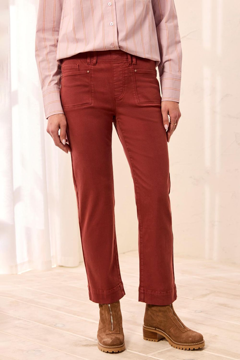 Pull On Ankle Pants