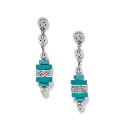 Meridian Petite Sphere Turquoise Post Drop Earring