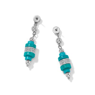 Meridian Petite Sphere Turquoise Post Drop Earring