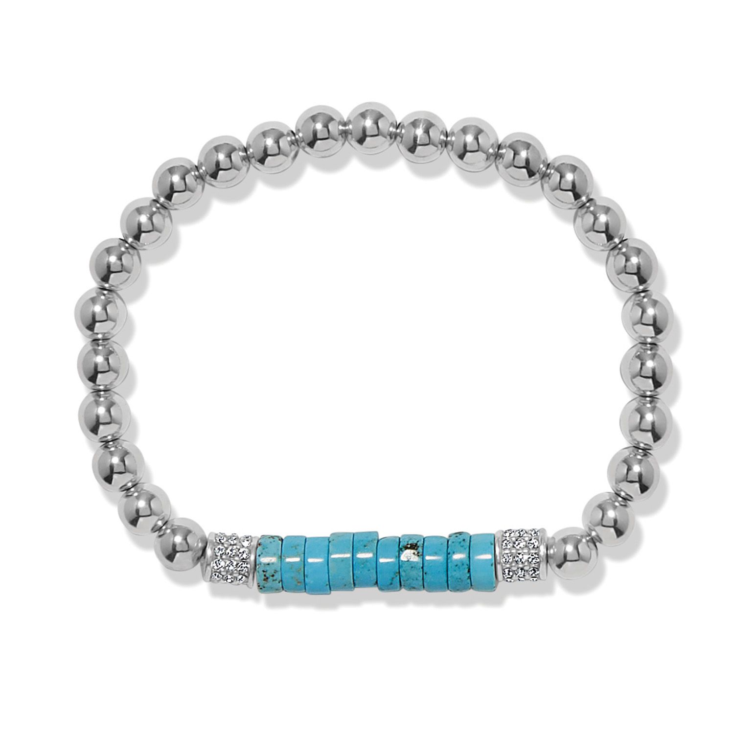 Meridian Petite Station Turquoise Stretch Bracelet
