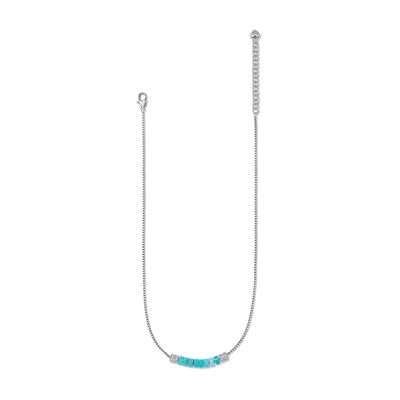 Meridian Petite Station Turquoise Necklace