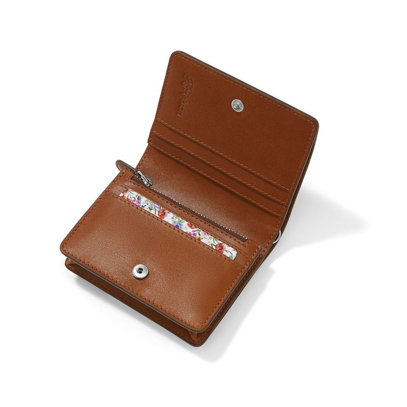 Mosaic Heart Small Wallet-Russet
