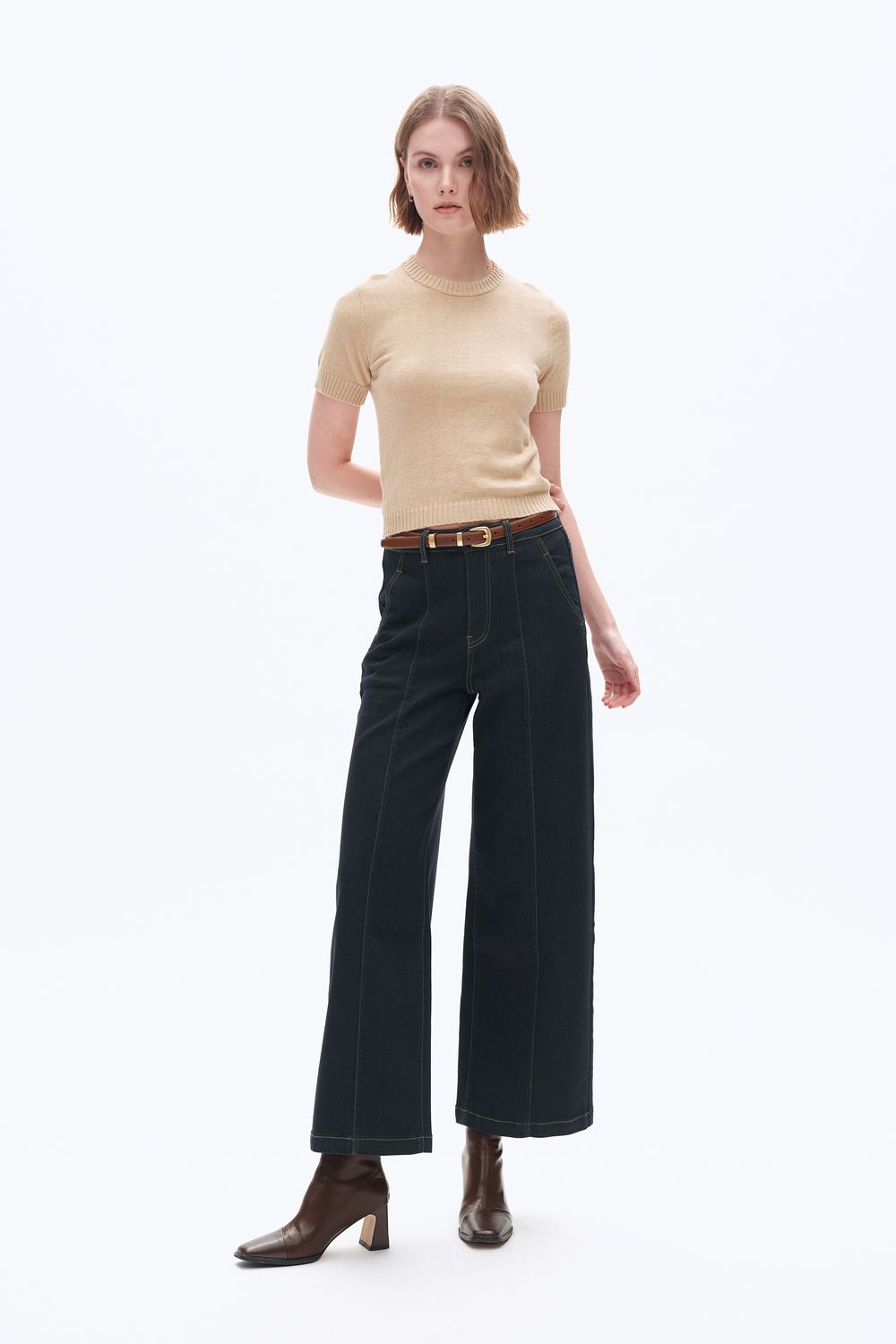 High Rise Wide Leg Jeans
