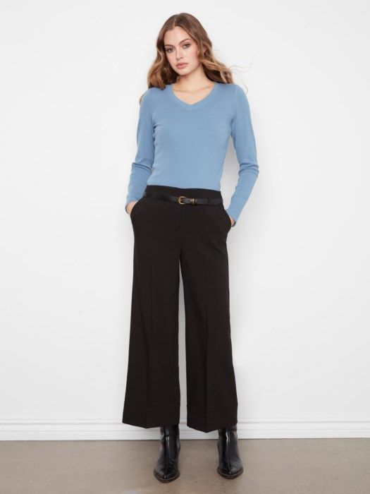 Dressy Casual Belted Pant