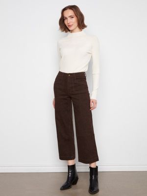 Printed Wide Leg Pants