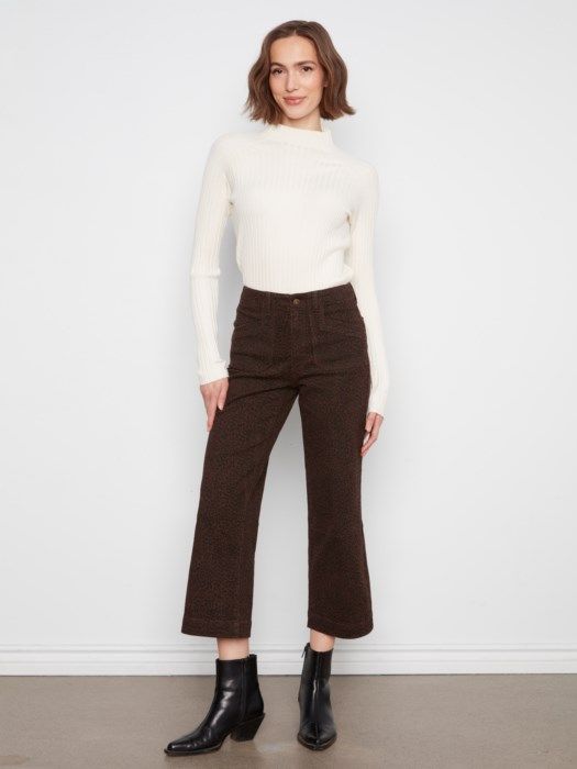 Printed Wide Leg Pants