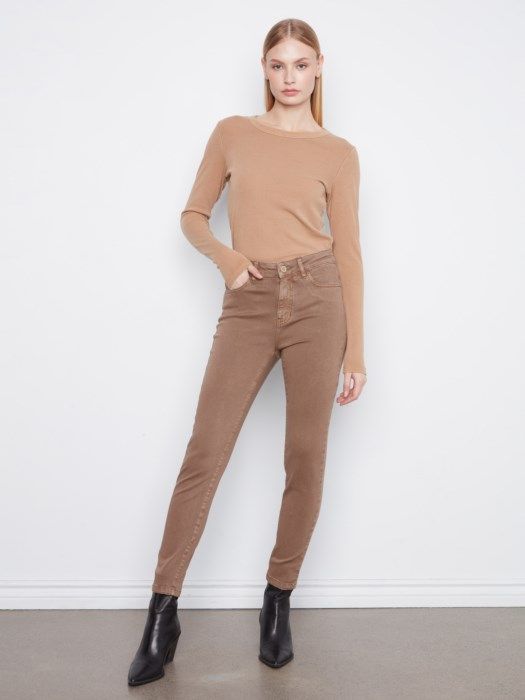 Twill Slim Leg Pants