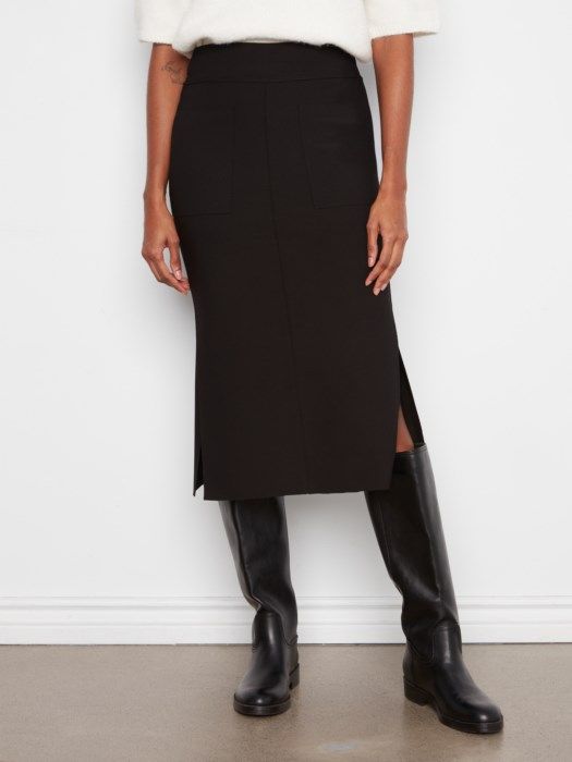 Gusty Crepe Skirt