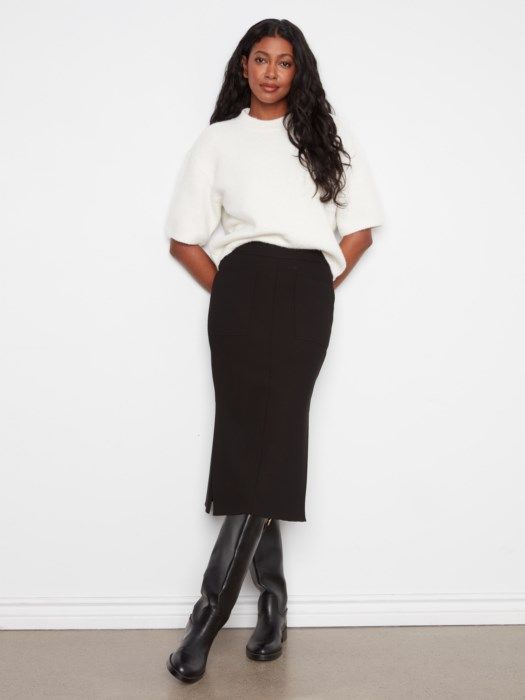 Gusty Crepe Skirt