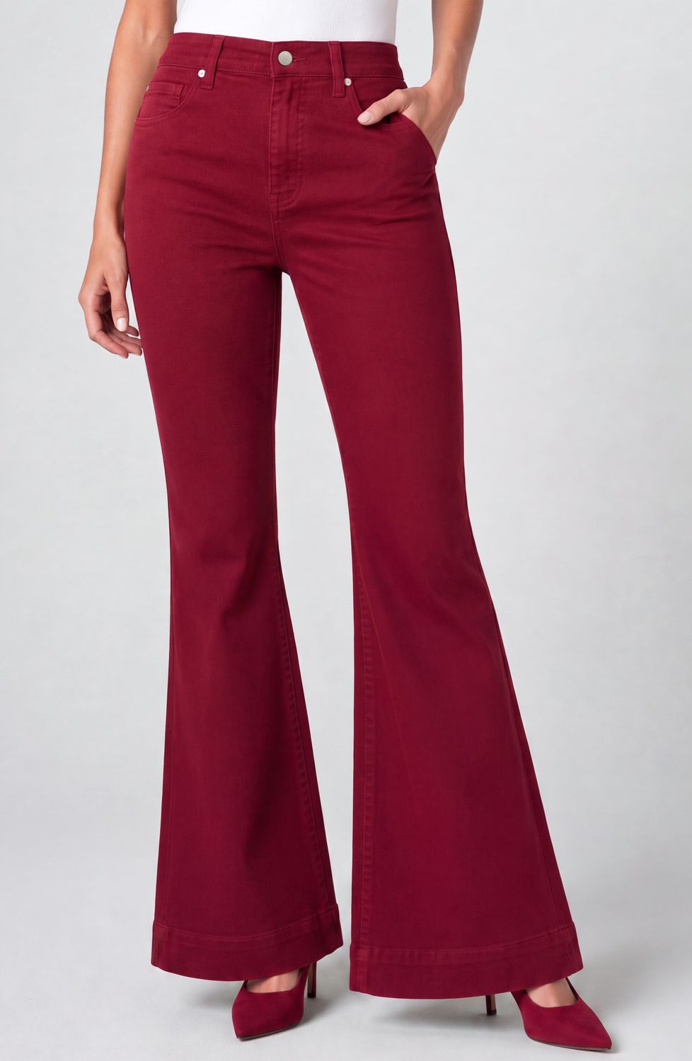 Hannah Comfort Waist Flare w/Wide Hem