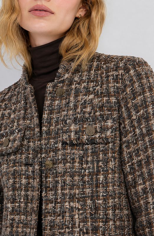 Mandarin Collar Lady Coat