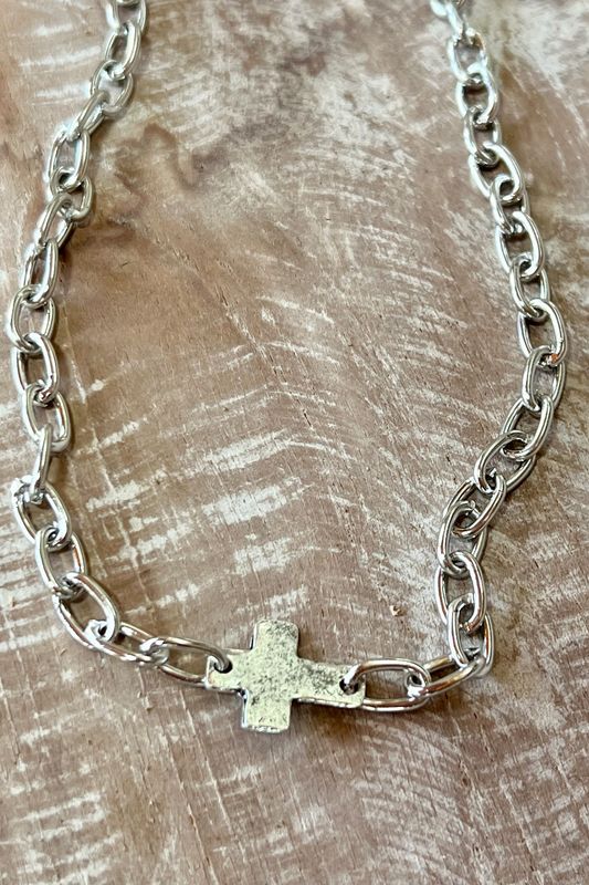 Aviva Necklace-Silver