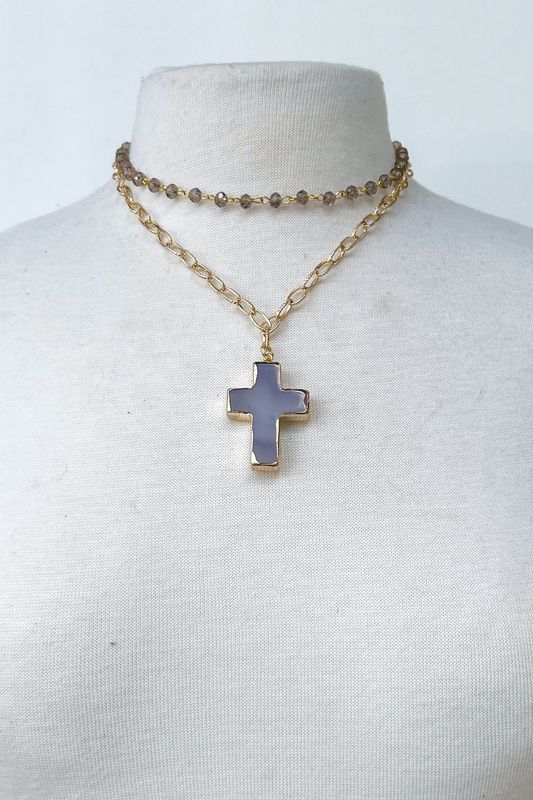 Eve Grey Short Necklace
