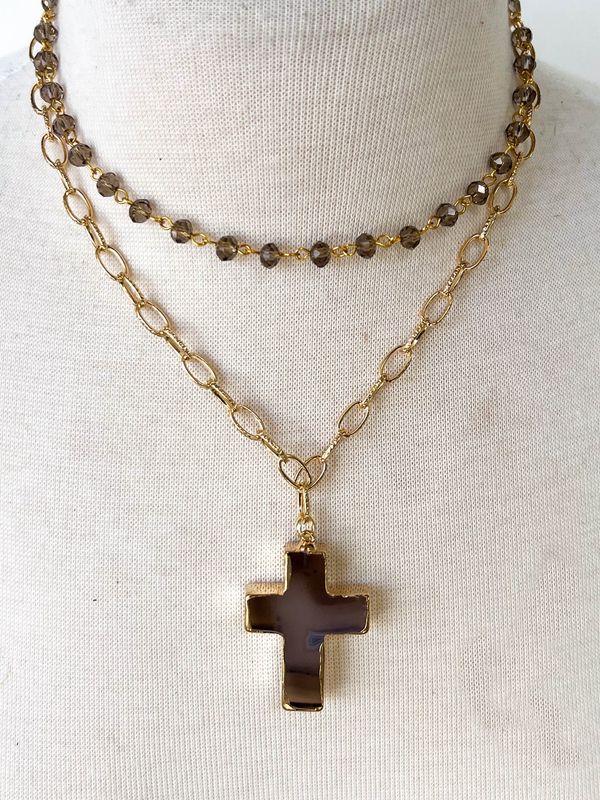 Eve Grey Short Necklace