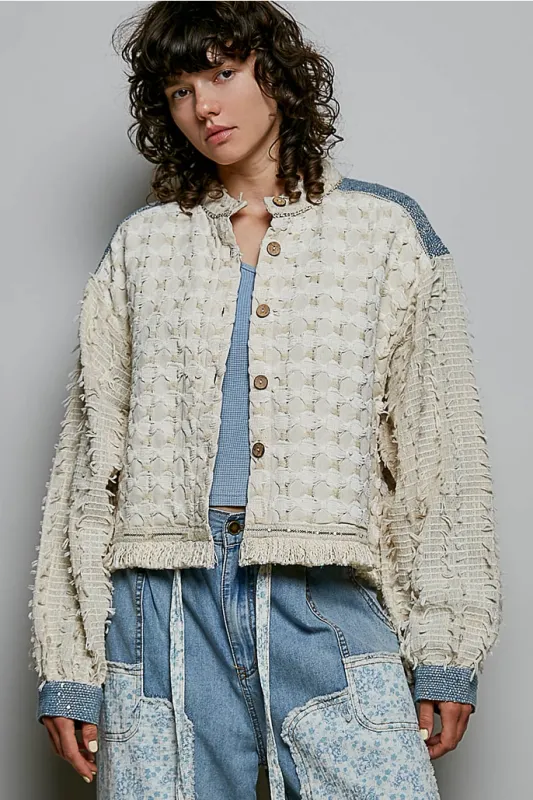 Ruffle Trim Jacket