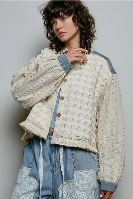 Ruffle Trim Jacket