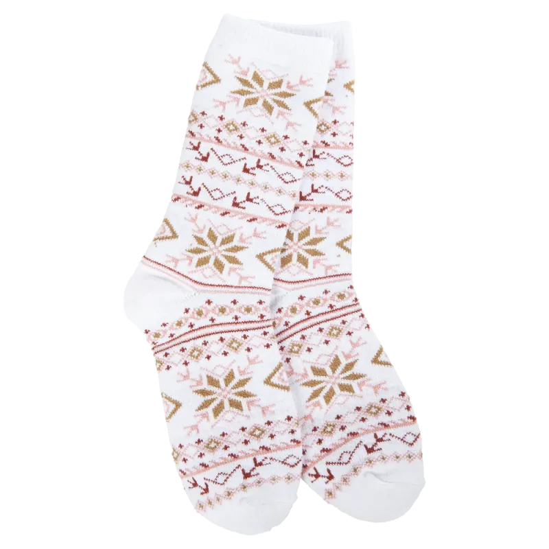 Fair Isle White Mini Crew
