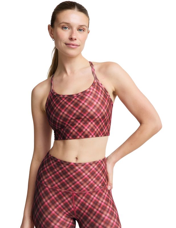 Autumn Argyle SoftMark Slim Racerback High Cropped Tank