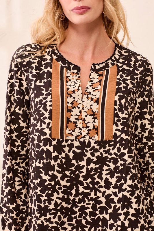 Dress with Border Print