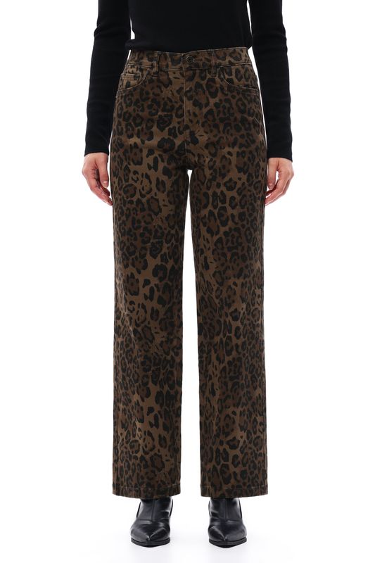 High Rise Relaxed Straight Pants