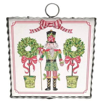 Mini Art Traditional Tidings Nutcracker &amp; Topiaries
