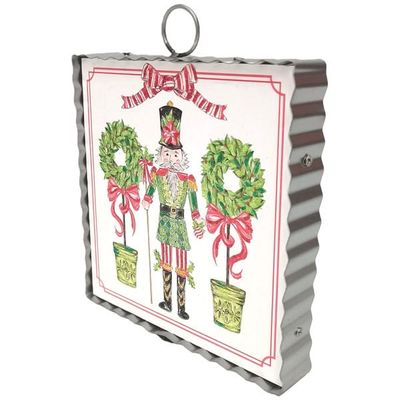 Mini Art Traditional Tidings Nutcracker &amp; Topiaries