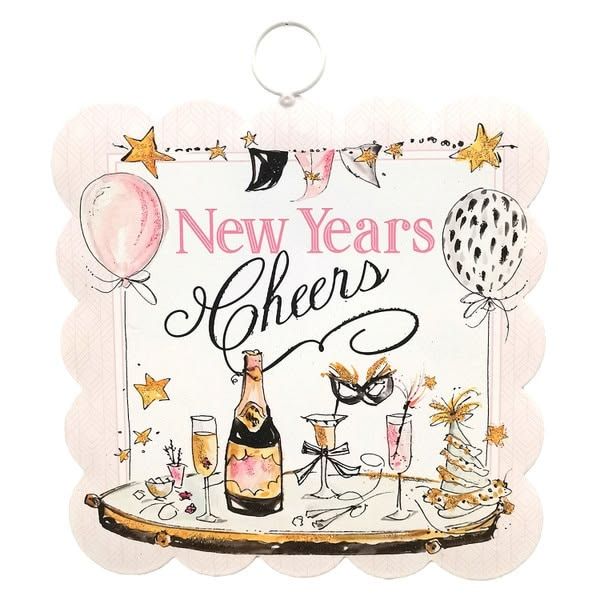 Mini Scallop Art New Years Cheers