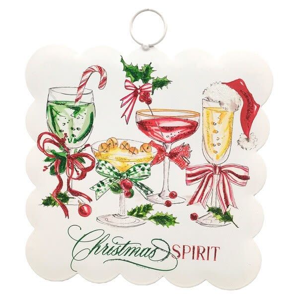 Mini Scallop Art "Christmas Spirits"