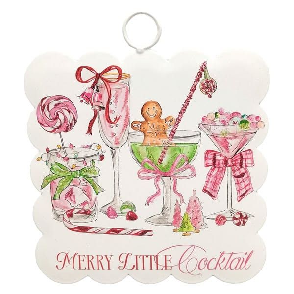 Mini Scallop Art "Merry Little Cocktail"