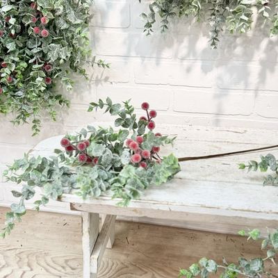 Frosted Red Berry Stem