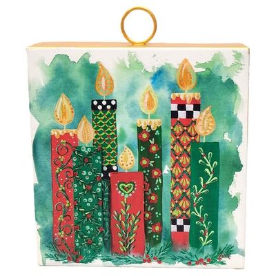 Mini Art Christmas Cottage Candles
