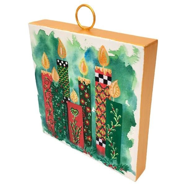 Mini Art Christmas Cottage Candles